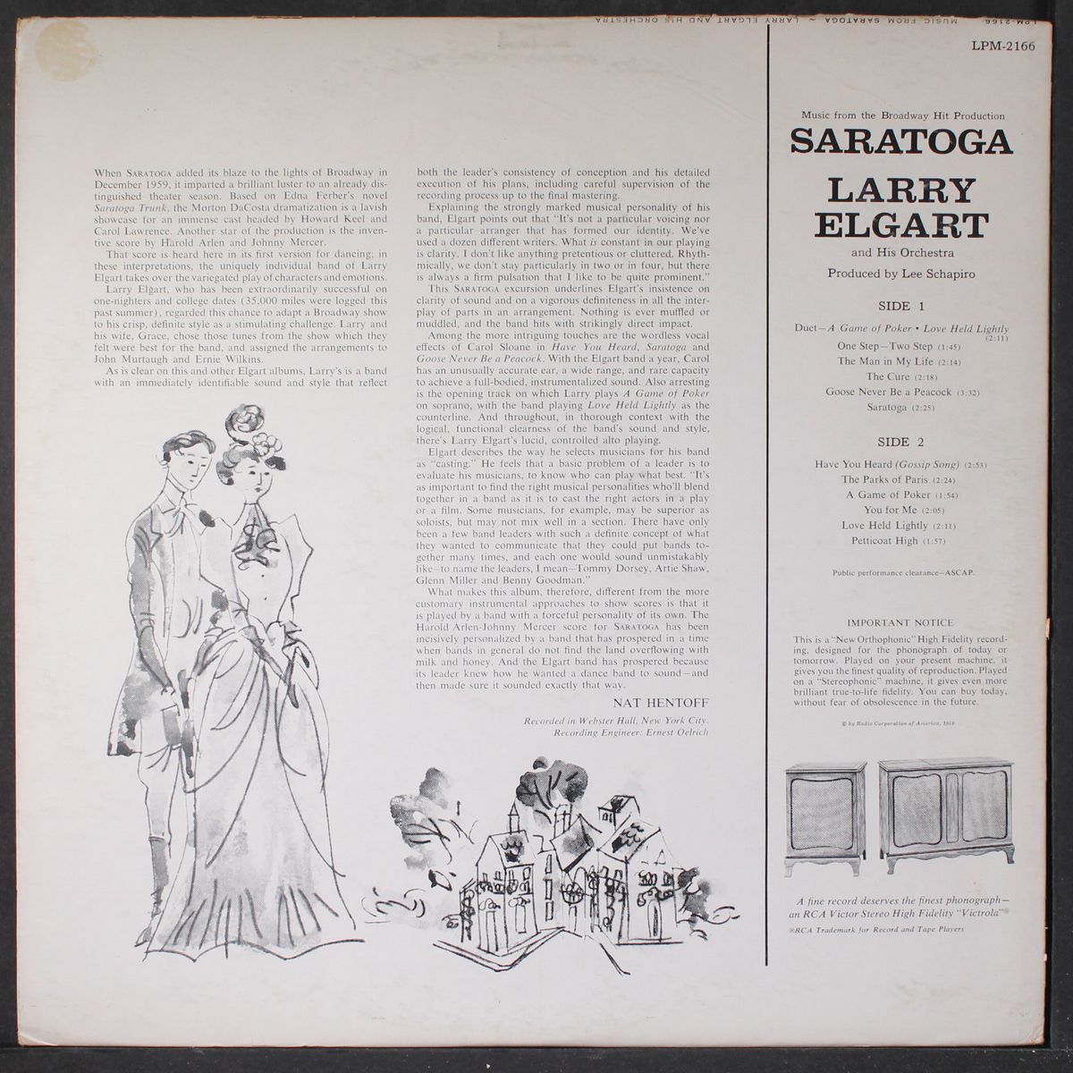 music from saratoga by LARRY ELGART