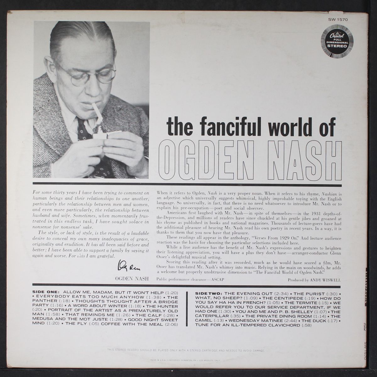 the fanciful world of by OGDEN NASH