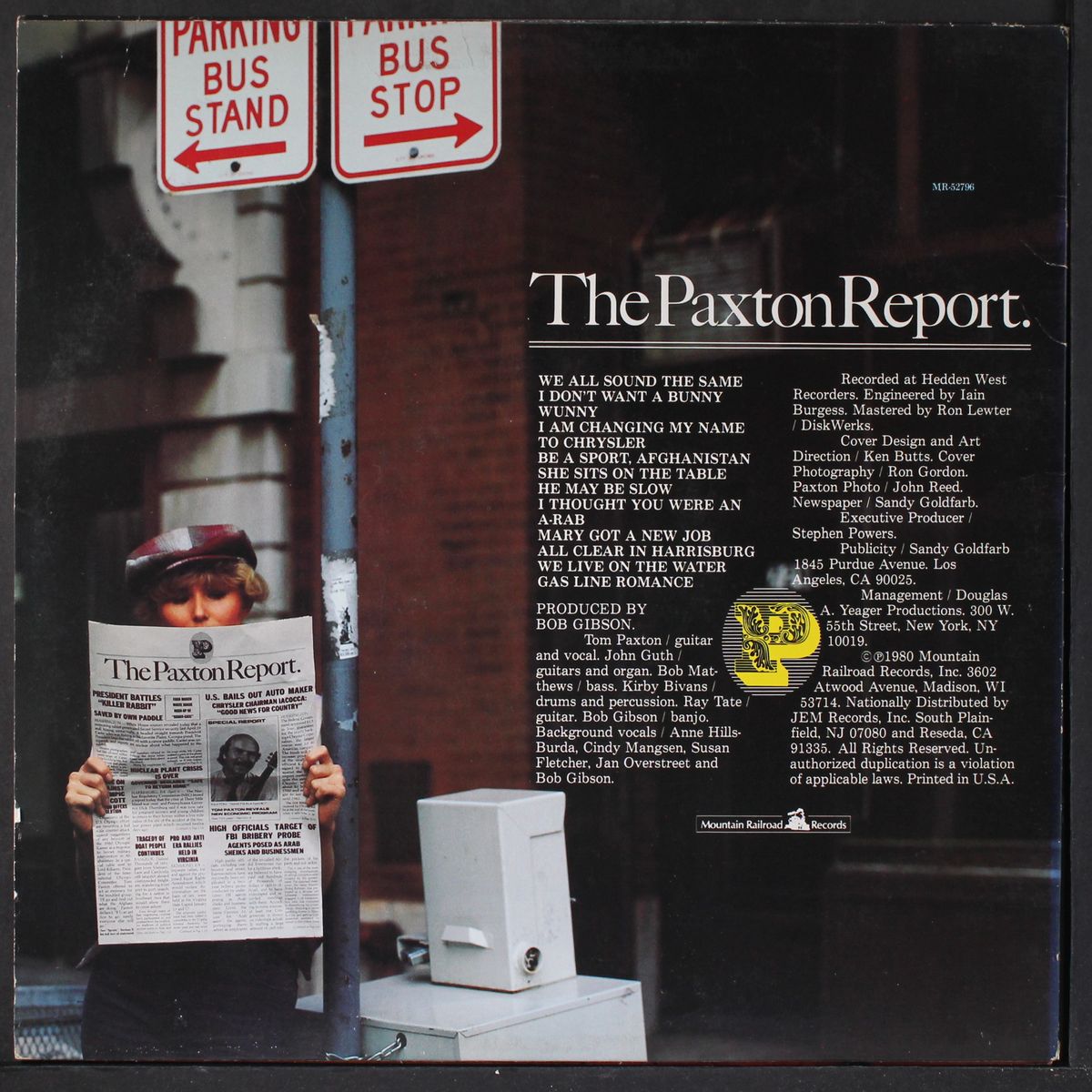 the paxton report by TOM PAXTON