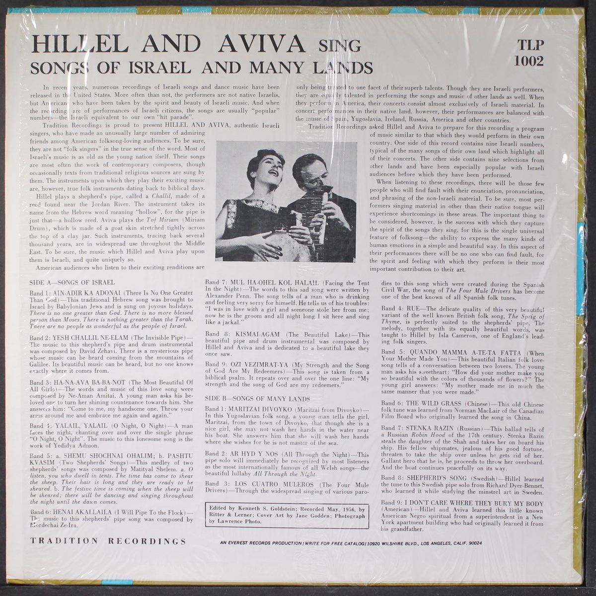 songs of israel and many lands by HILLEL & AVIVA