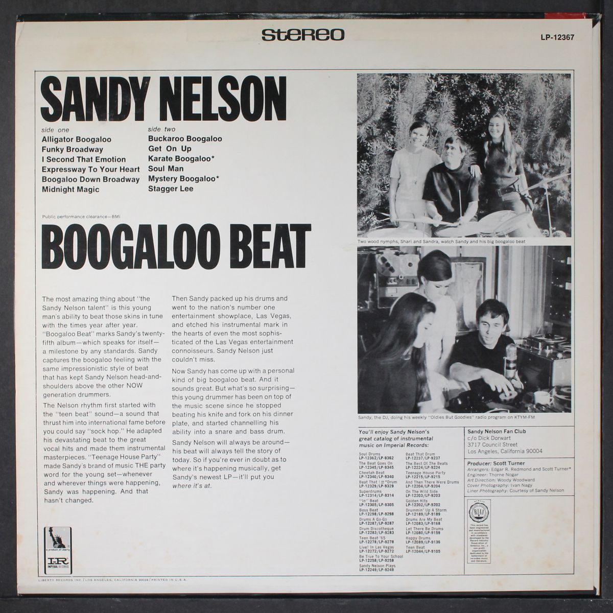 boogaloo beat by SANDY NELSON