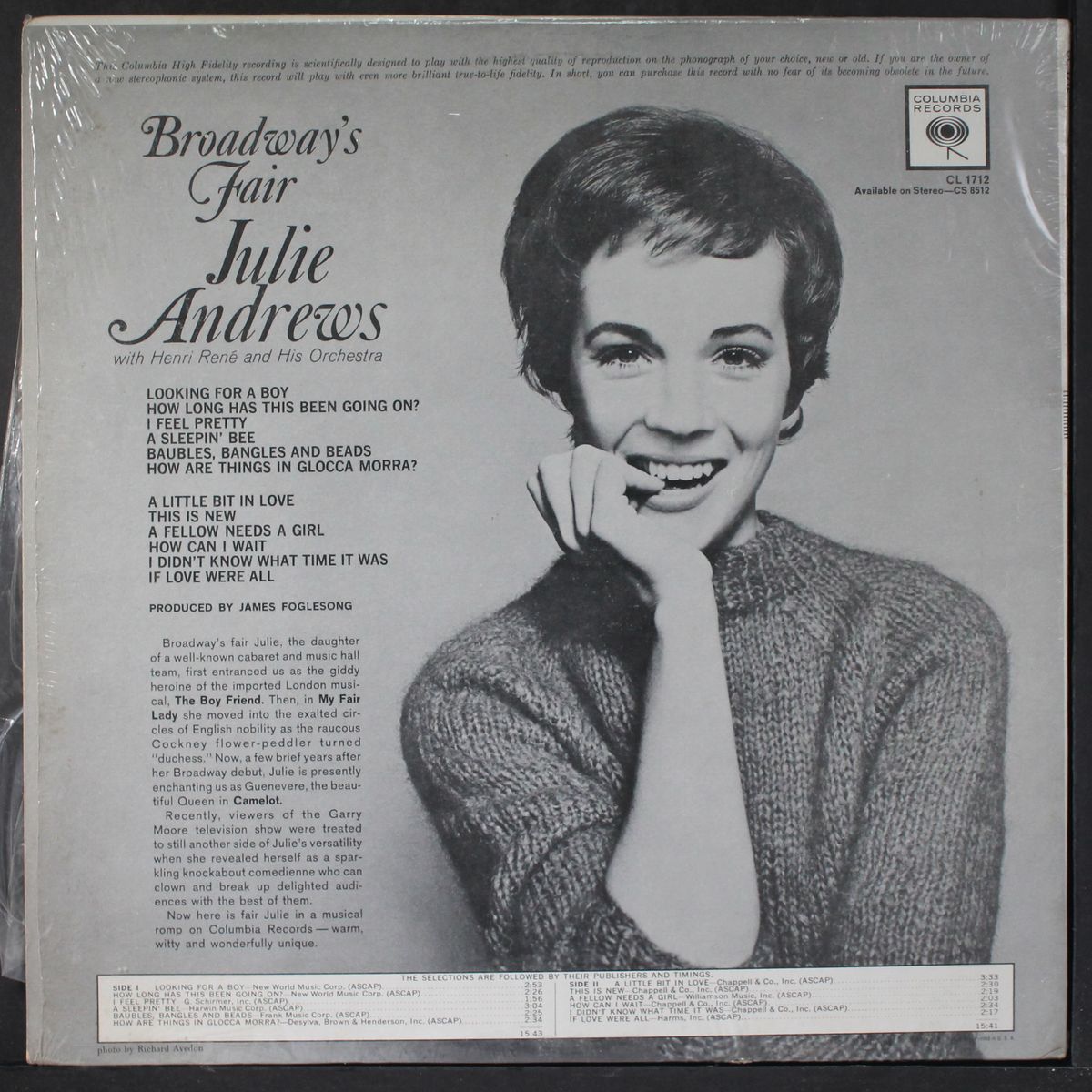 broadway's fair by JULIE ANDREWS