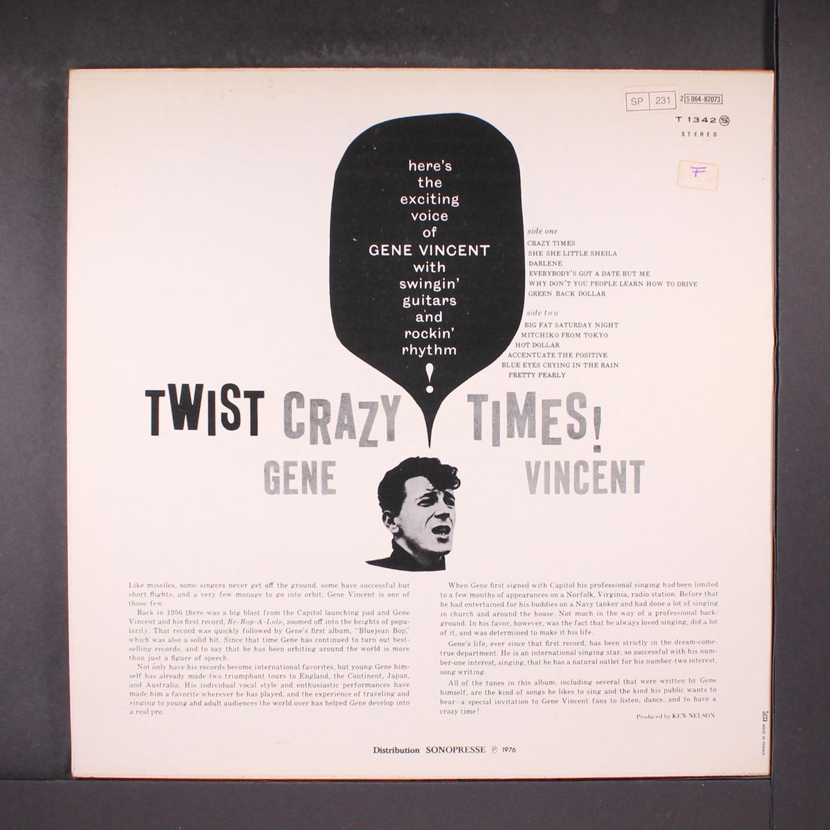 crazy times! by GENE VINCENT