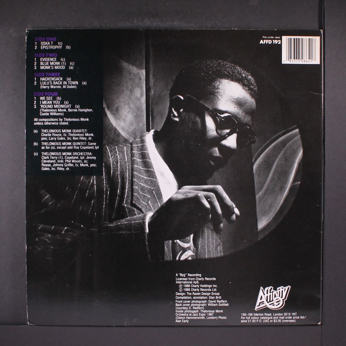 on tour in europe by THELONIOUS MONK