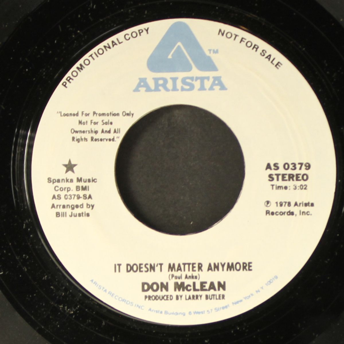 it doesn't matter anymore / mono by DON MCLEAN
