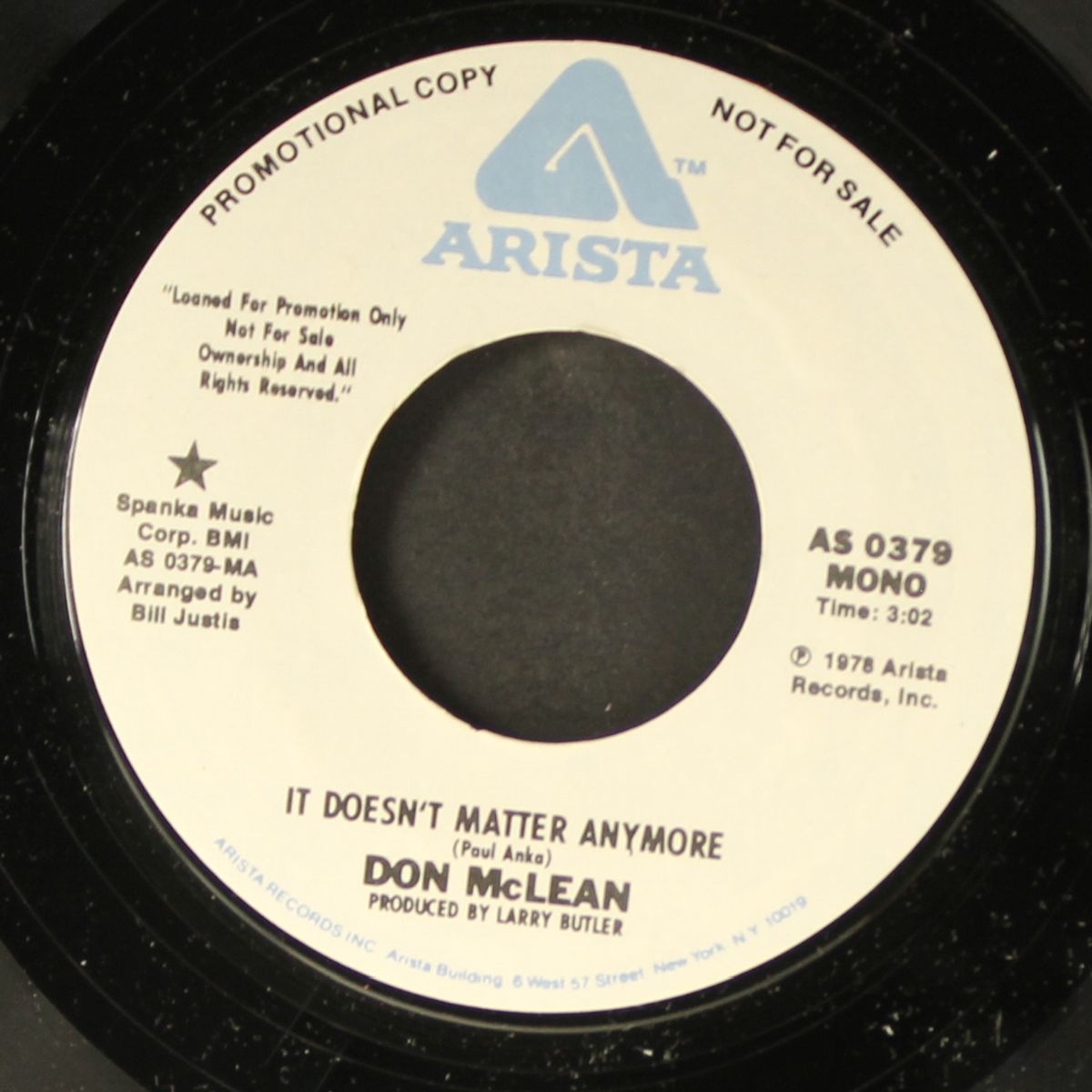 it doesn't matter anymore / mono by DON MCLEAN