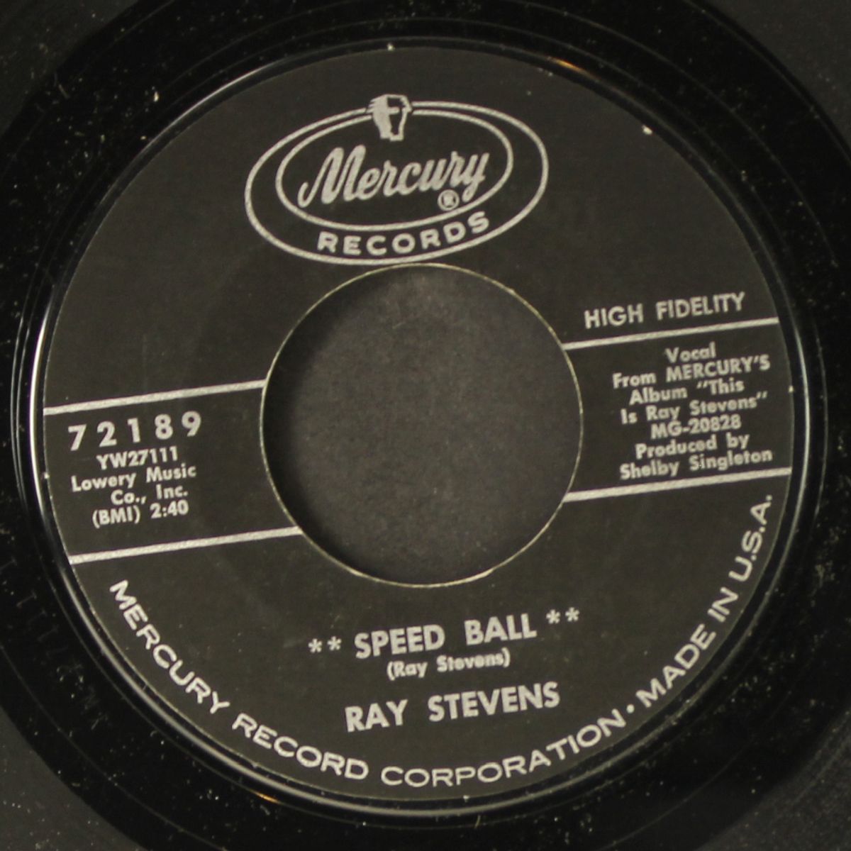 speed ball / it's party time by RAY STEVENS