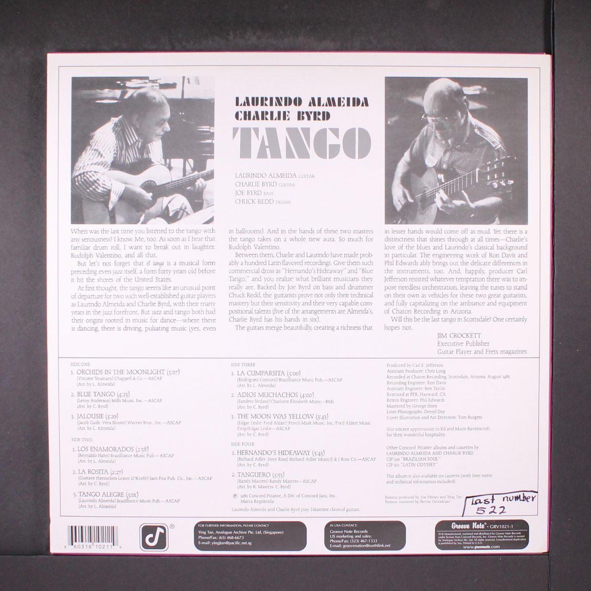 tango by LAURINDO ALMEIDA & CHARLIE BYRD