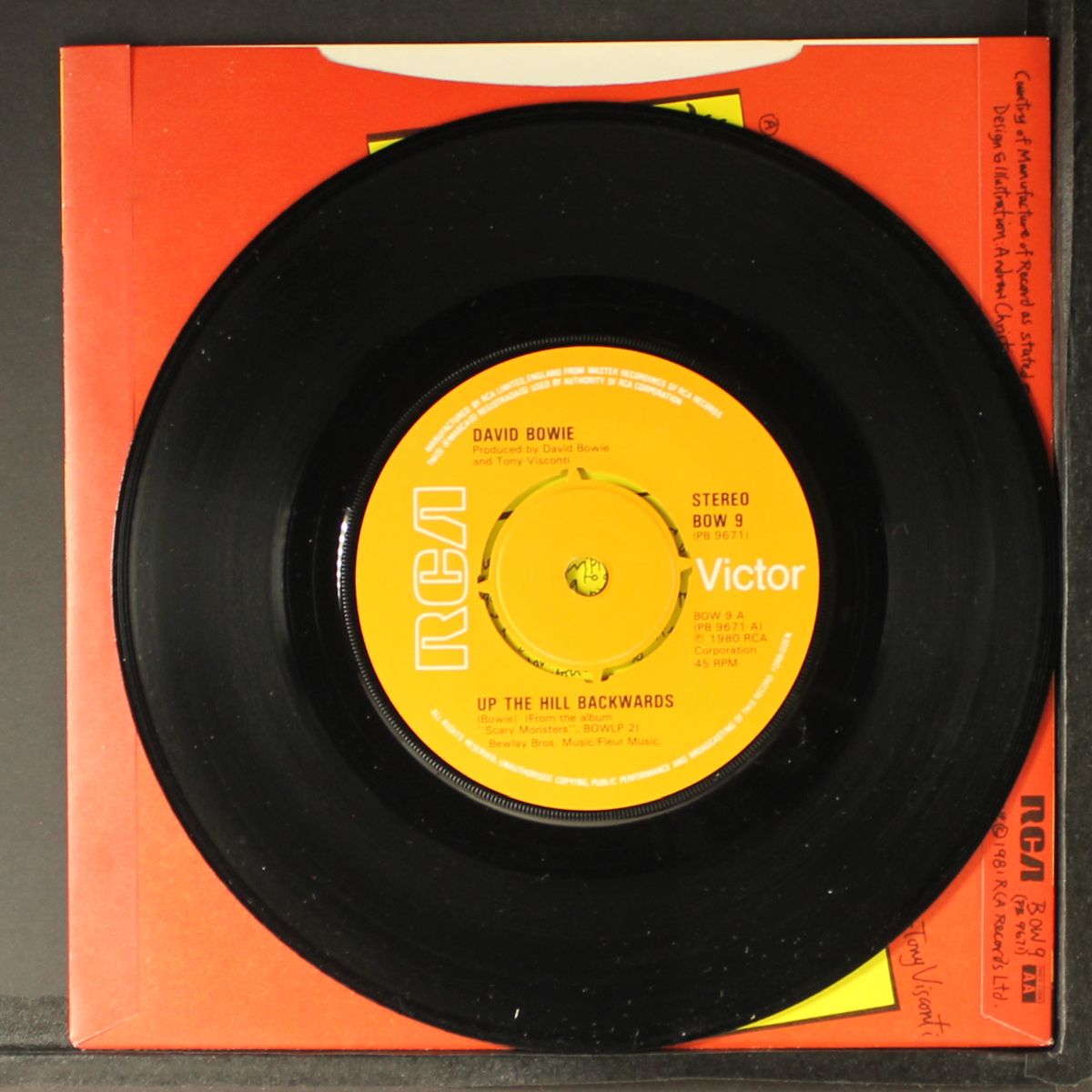 up the hill backwards by DAVID BOWIE