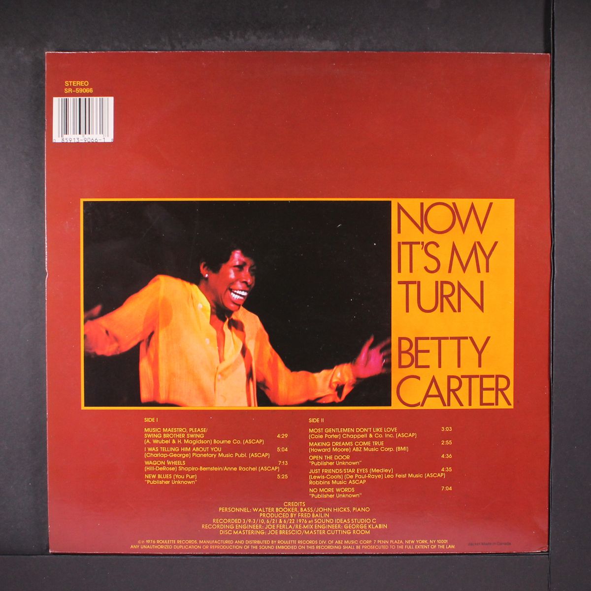 now it's my turn by BETTY CARTER