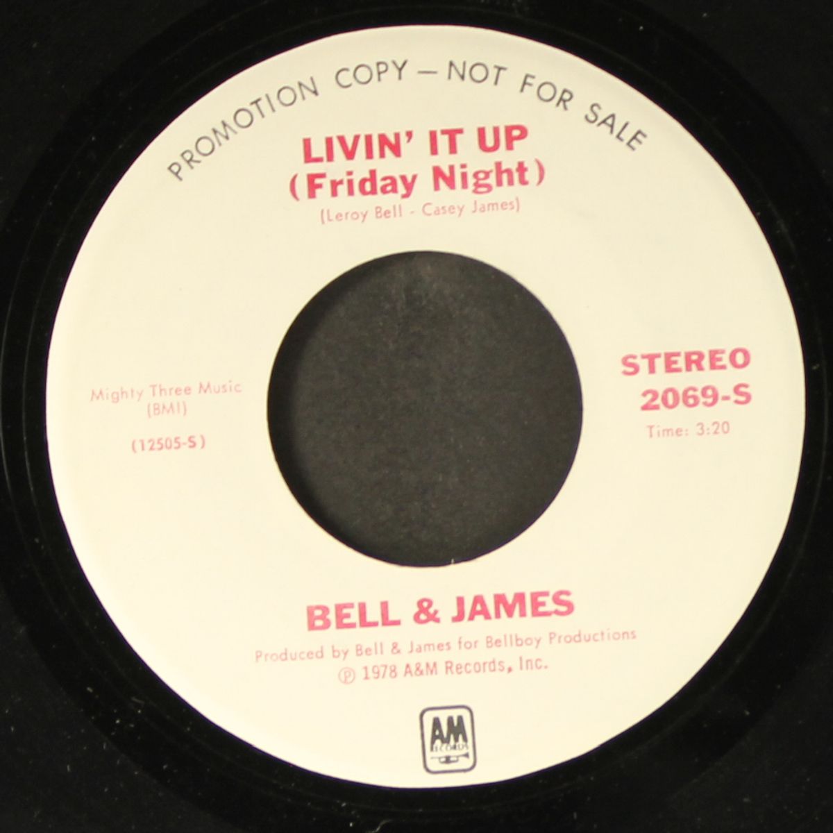 livin' it up (friday night) / mono by BELL & JAMES