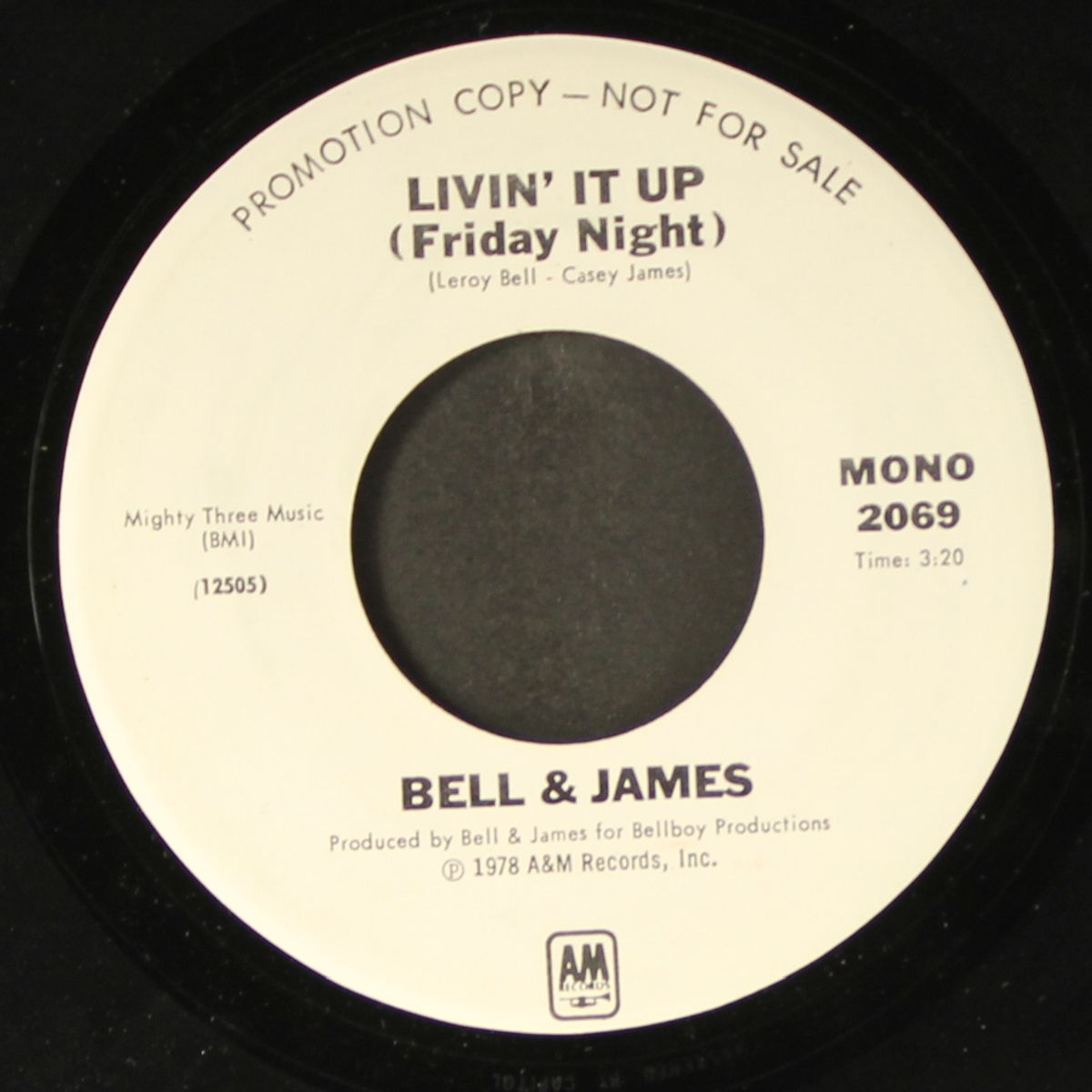 livin' it up (friday night) / mono by BELL & JAMES