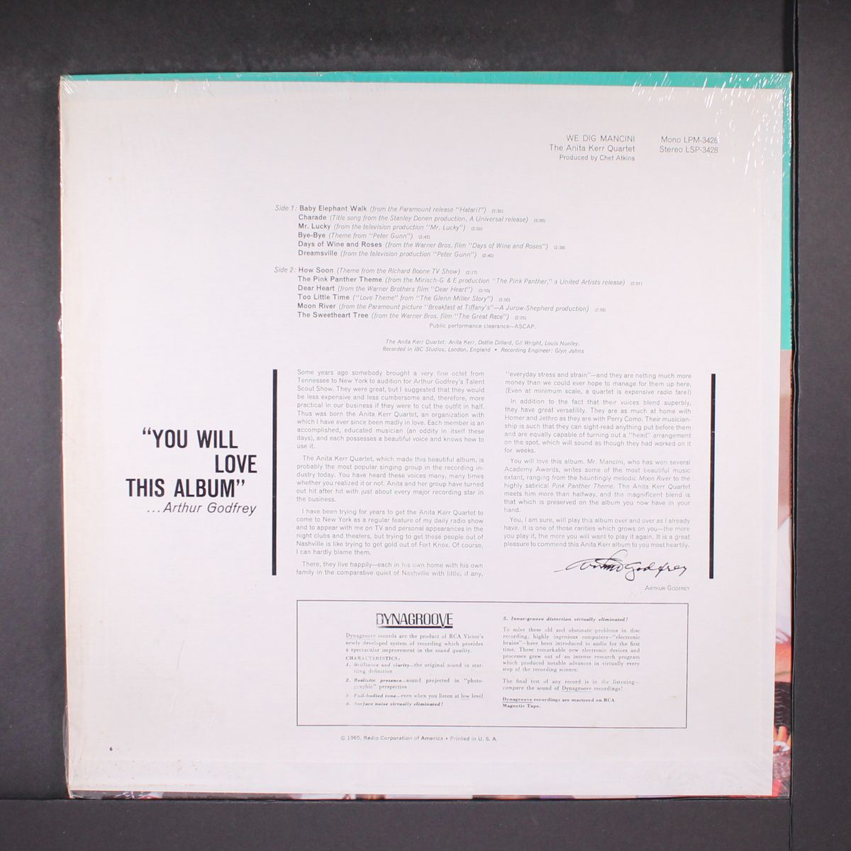 we dig mancini by ANITA KERR QUARTET