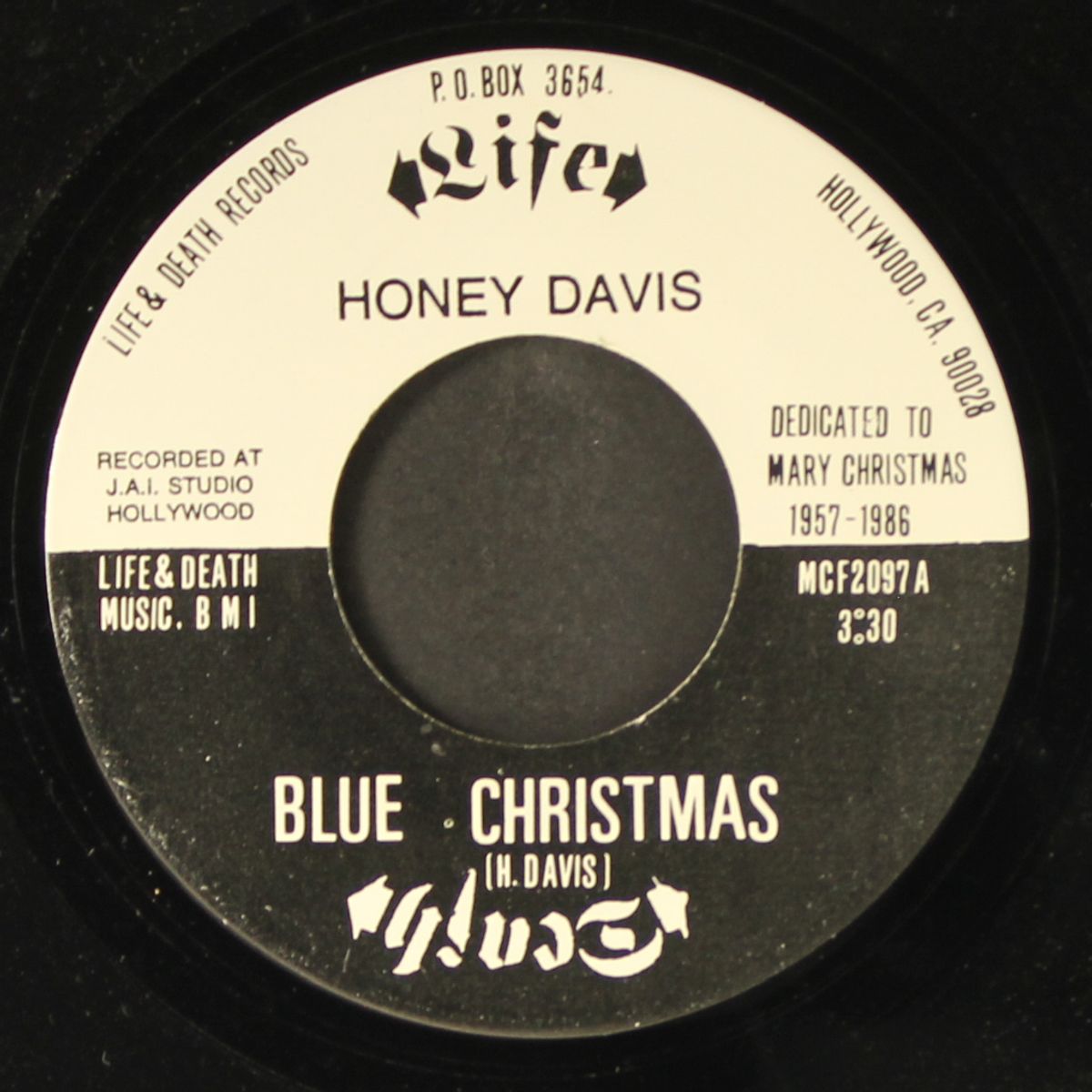 blue christmas / you gotta friend by HONEY DAVIS / HOLLYROCK