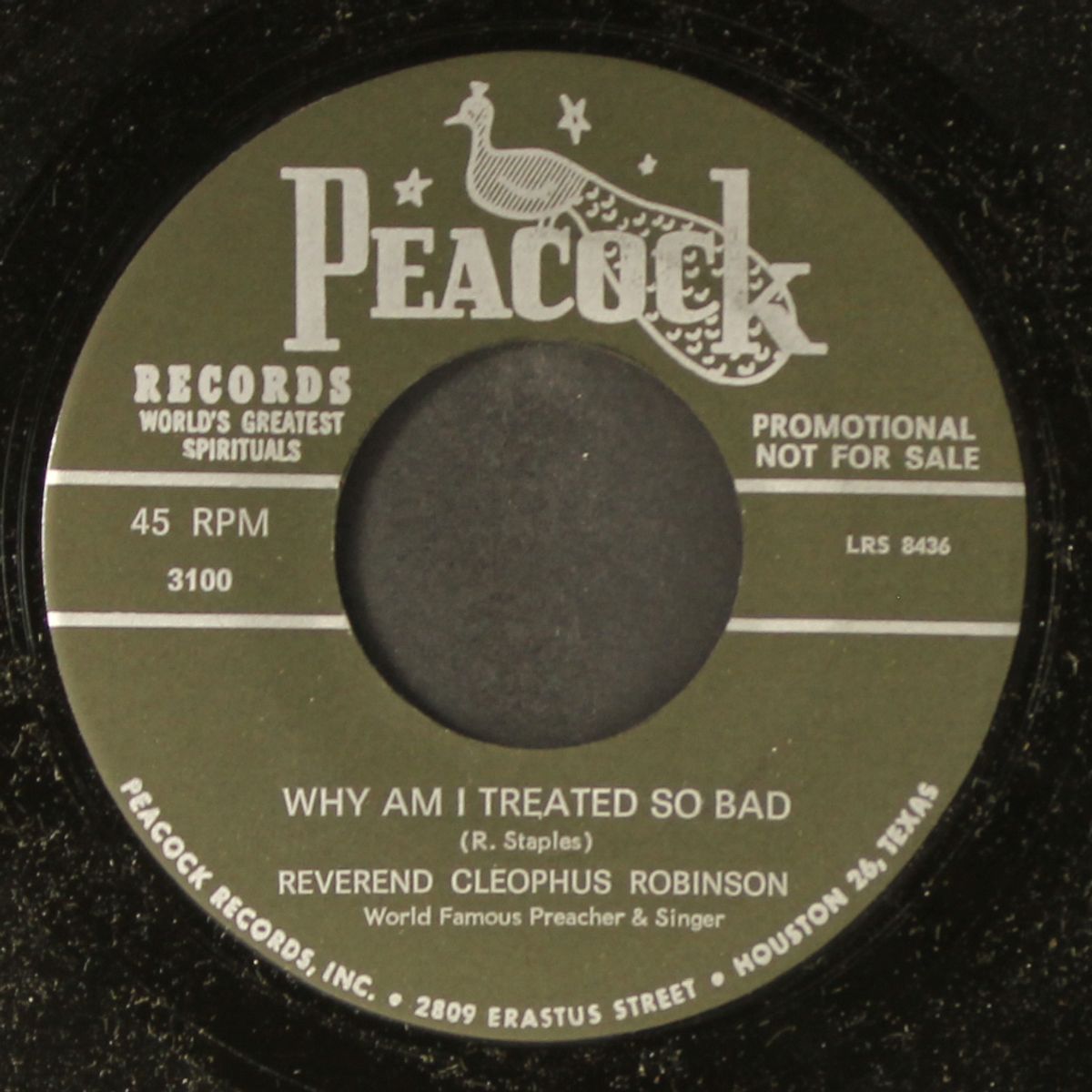 why am i treated so bad by REV. CLEOPHUS ROBINSON