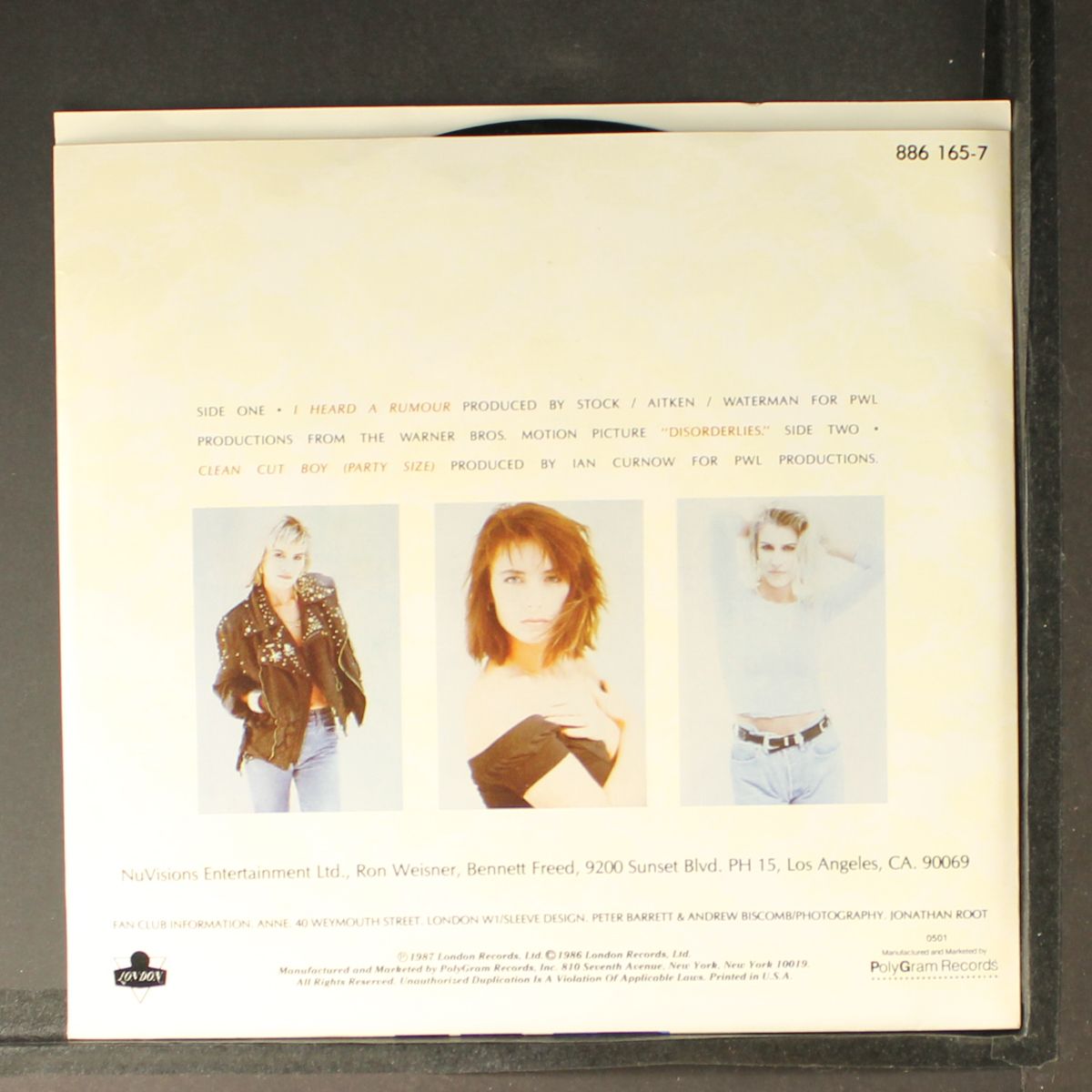 i heard a rumour / clean cut boy by BANANARAMA