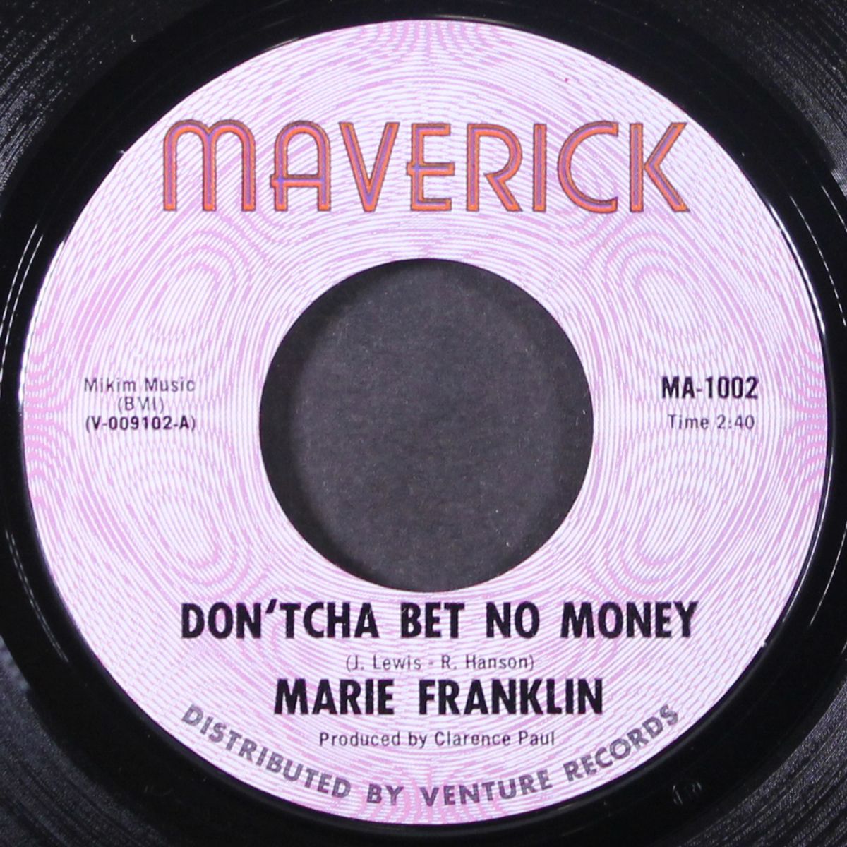 don'tcha bet no money / you ain't changed by MARIE FRANKLIN