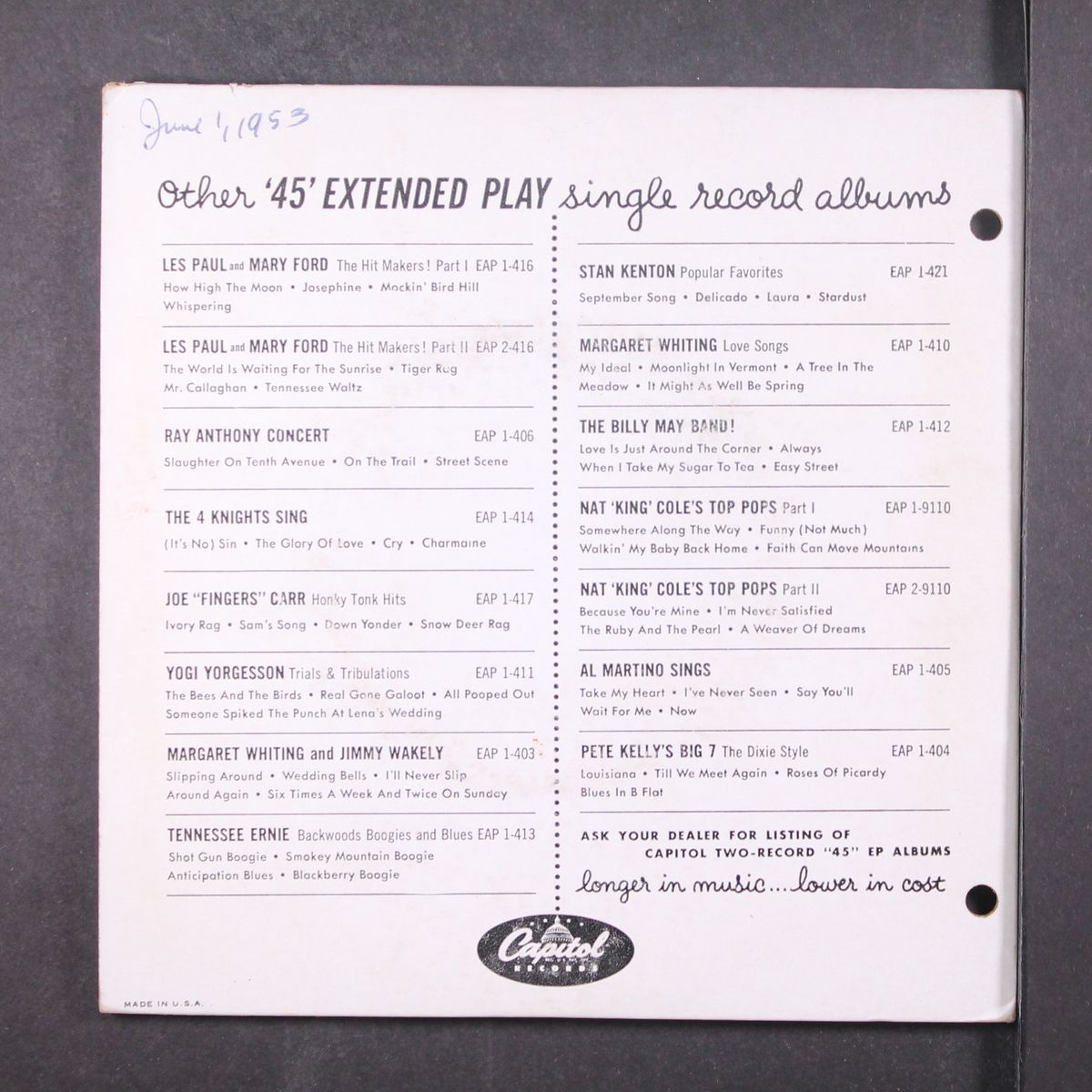 sings by TEX RITTER