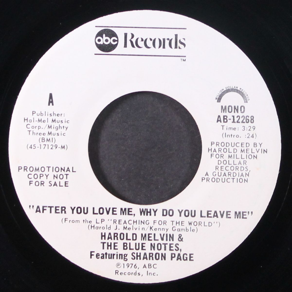 after you love me why do you leave me by HAROLD MELVIN & BLUE NOTES