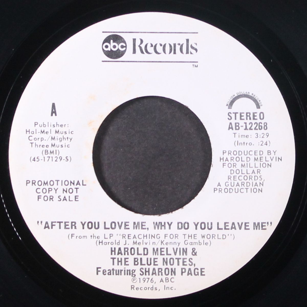 after you love me why do you leave me by HAROLD MELVIN & BLUE NOTES