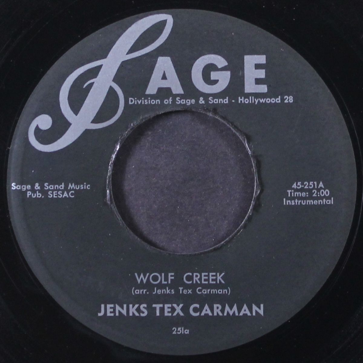 wolf creek / my broken heart won't let me sleep by JENKS TEX CARMAN