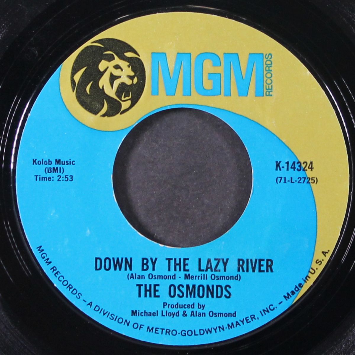 down by the lazy river / he's the light of the world by OSMONDS