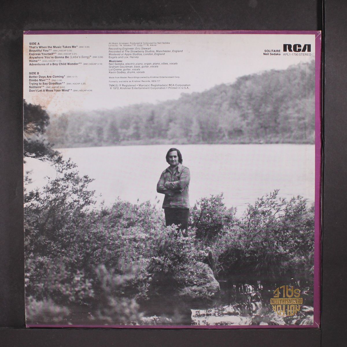 solitaire by NEIL SEDAKA