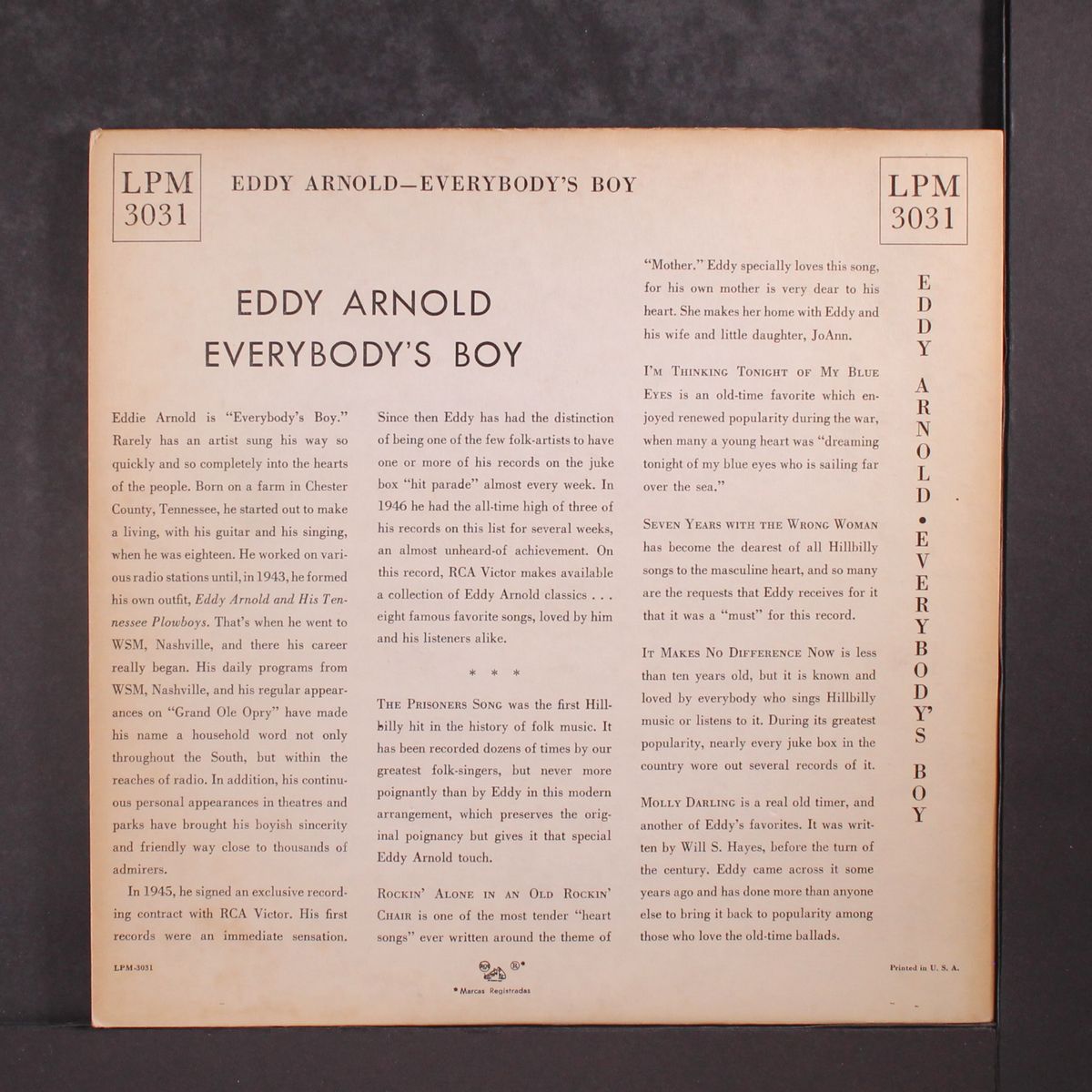 all time hits from the hills, vol. 1 by EDDY ARNOLD