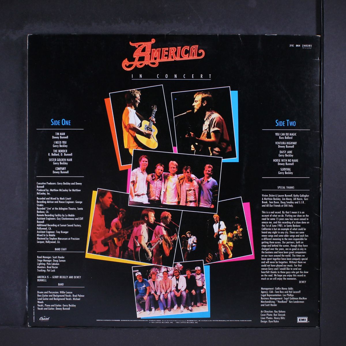 in concert by AMERICA
