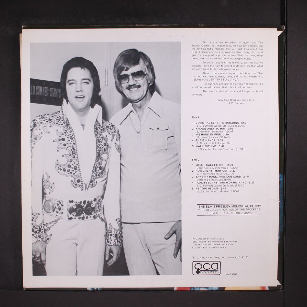 elvis' favorite gospel songs by J.D. SUMNER & STAMPS QUARTET