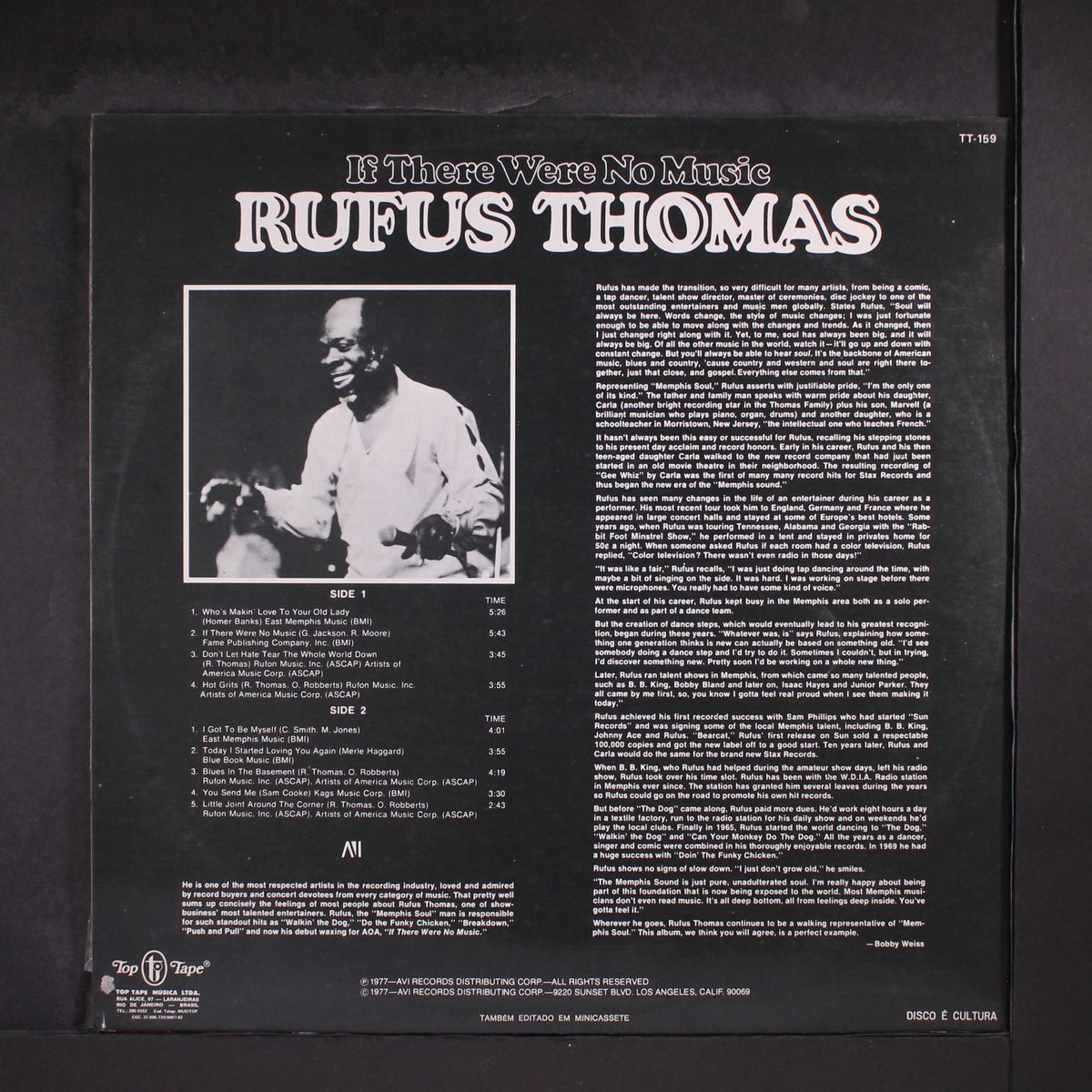if there were no music by RUFUS THOMAS