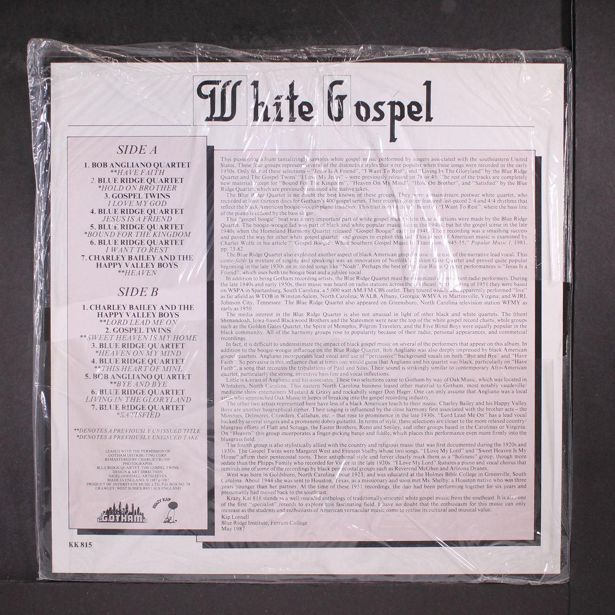 white gospel by VARIOUS