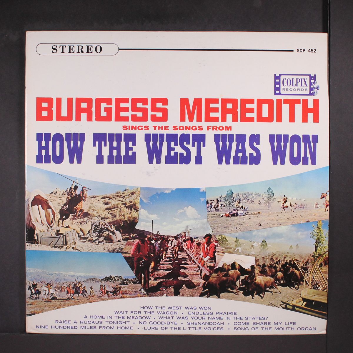 sings the songs from how the west was won by BURGESS MEREDITH