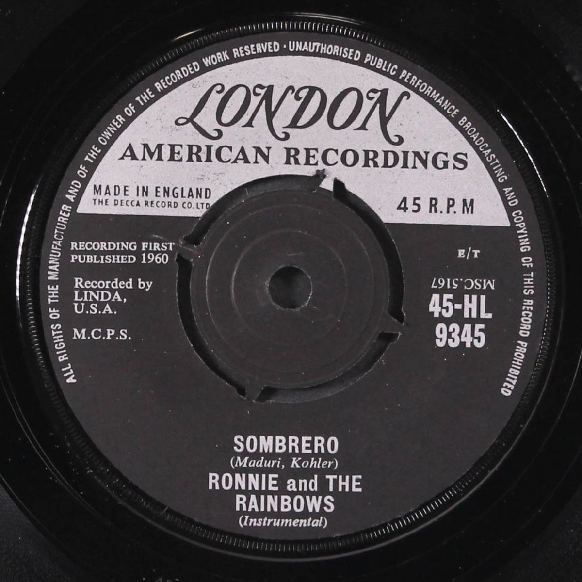 loose ends / sombrero by RONNIE & RAINBOWS