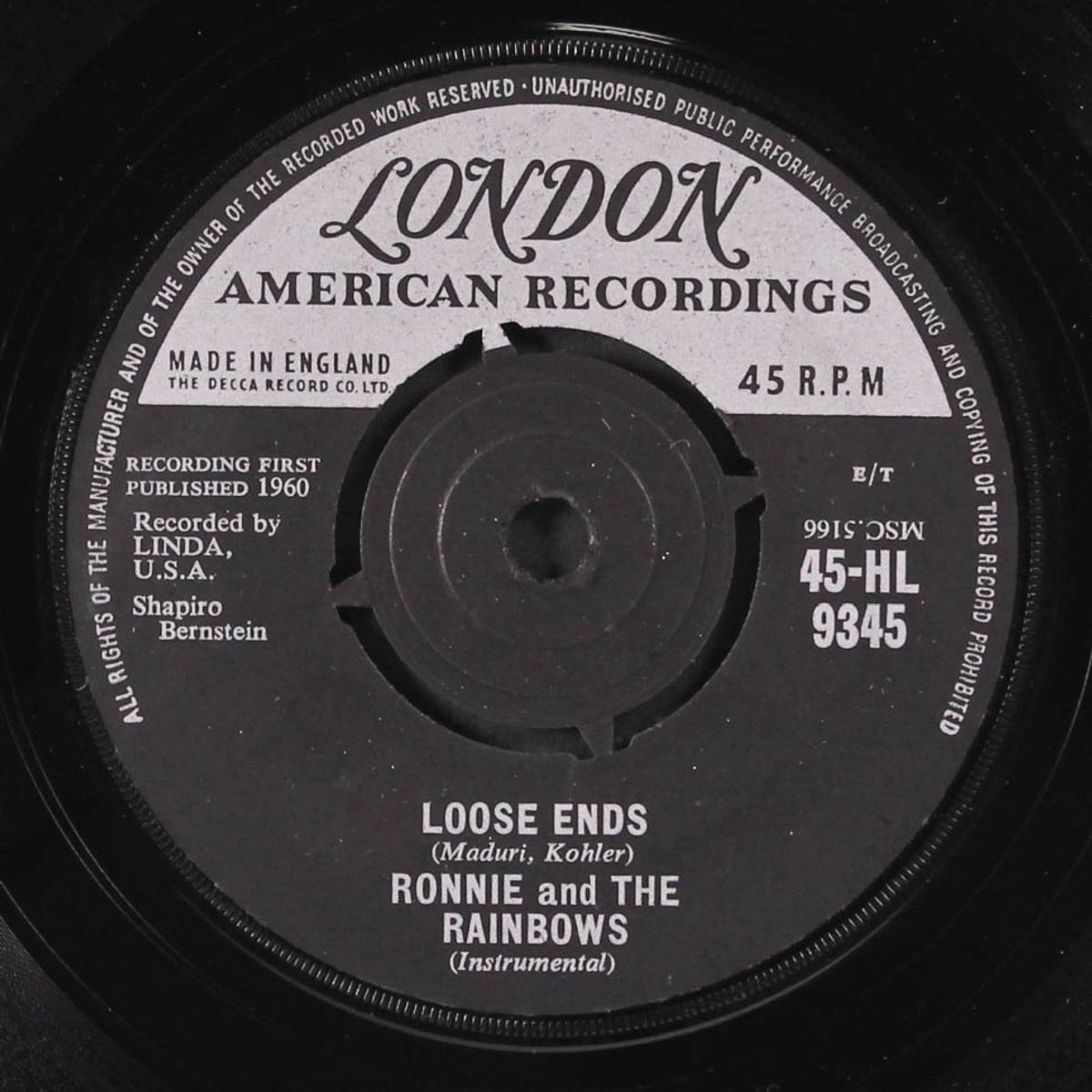 loose ends / sombrero by RONNIE & RAINBOWS