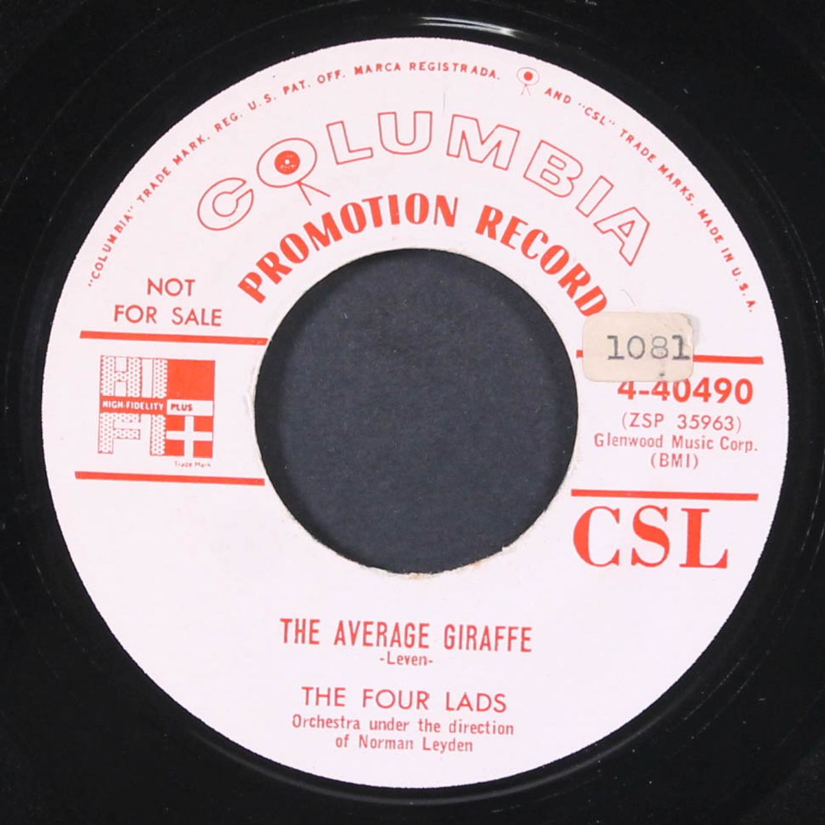 too much! baby, baby! / the average giraffe by FOUR LADS