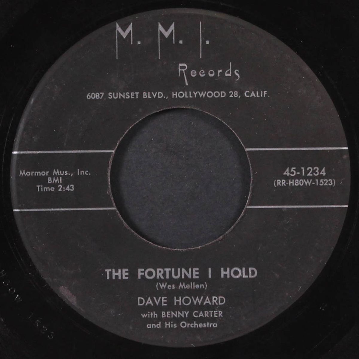 fickle hearted baby / the fortune i hold by DAVE HOWARD