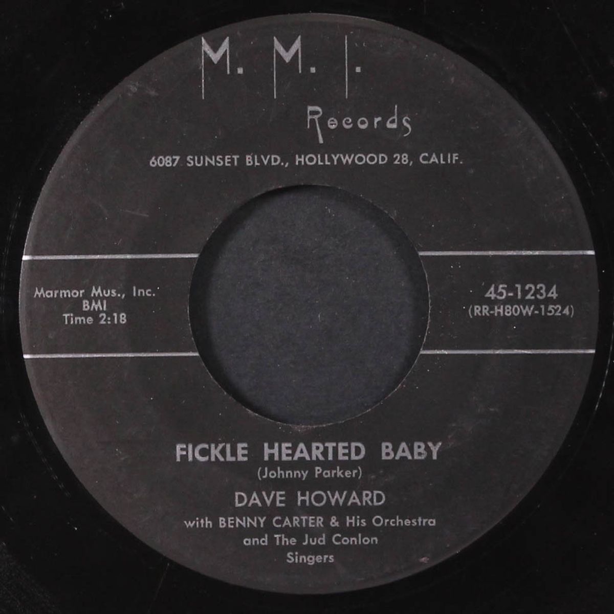 fickle hearted baby / the fortune i hold by DAVE HOWARD