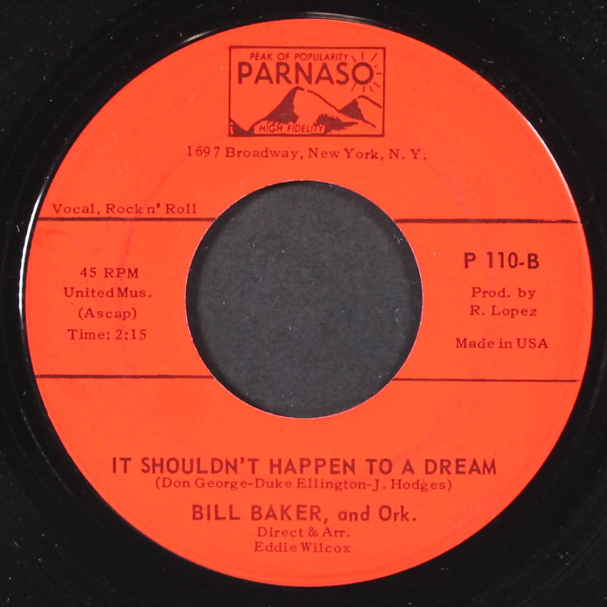 another sleepless night / it shouldn't happen to a dream by BILL BAKER