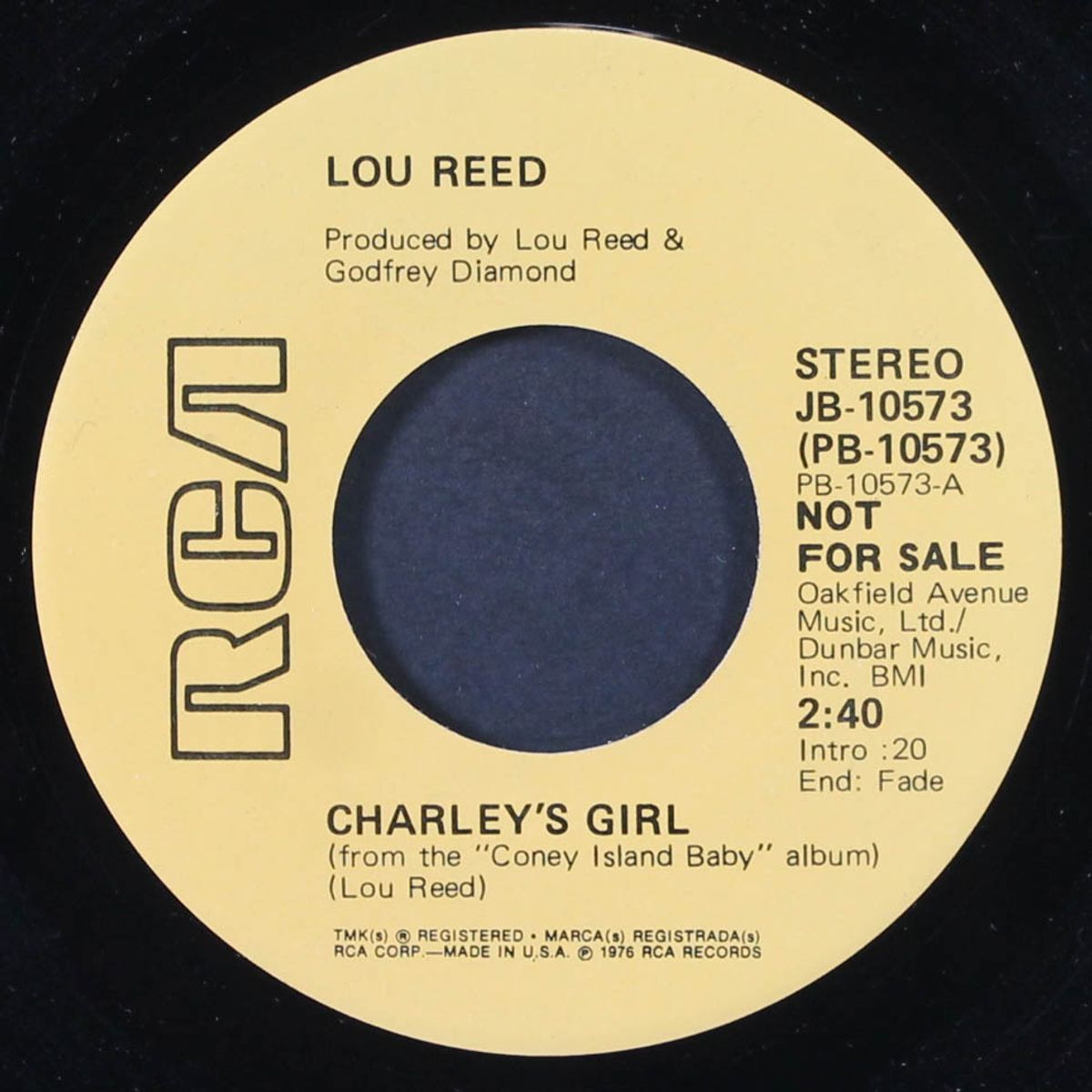 charley's girl / same by LOU REED