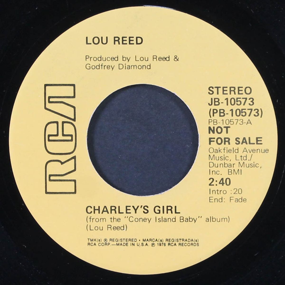 charley's girl / same by LOU REED