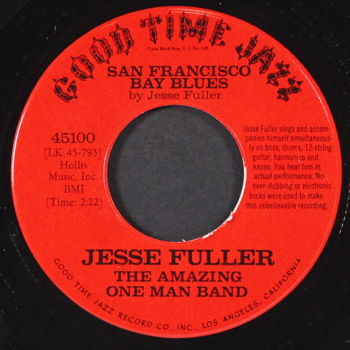 san francisco bay blues by JESSE FULLER