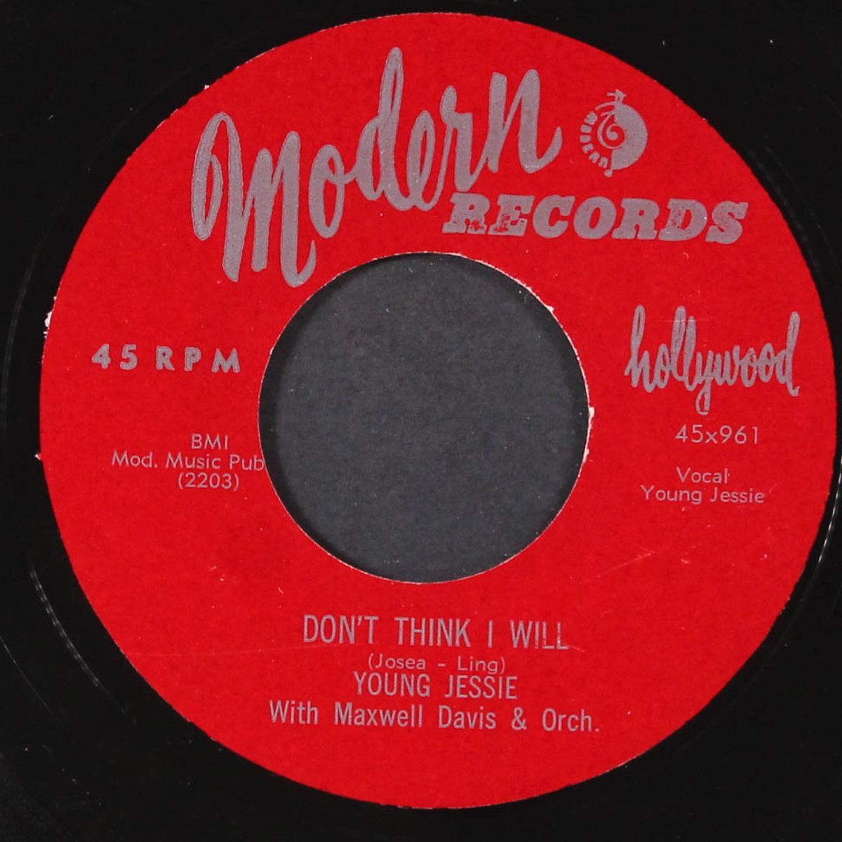 mary lou / don't think i will by YOUNG JESSIE