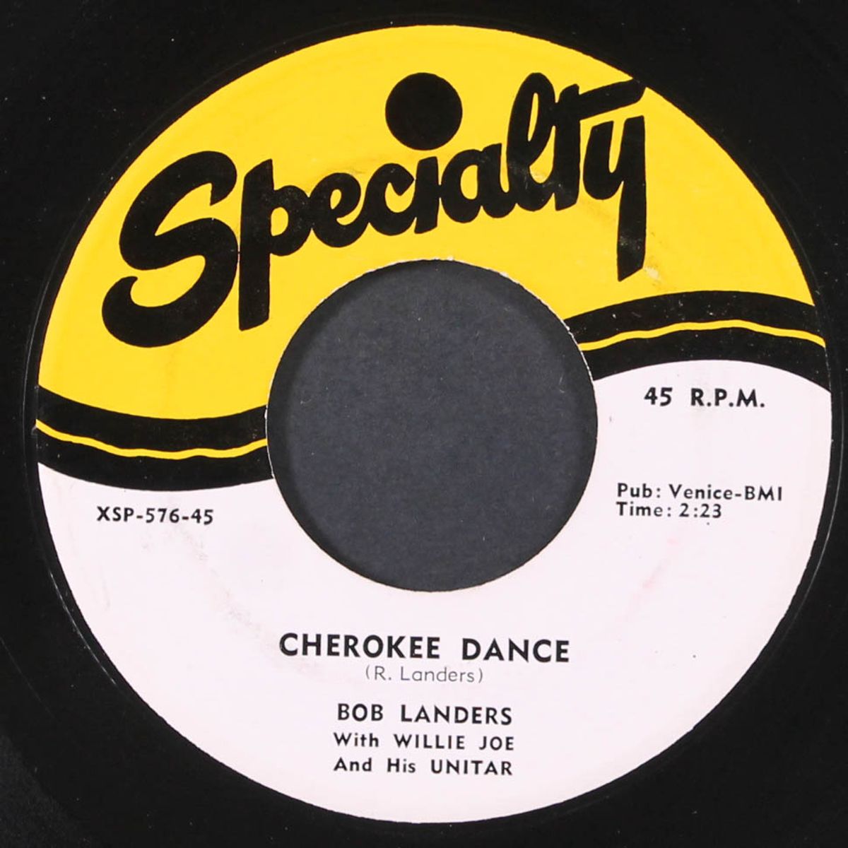 cherokee dance / unitar rock by BOB LANDERS / WILLIE JOE