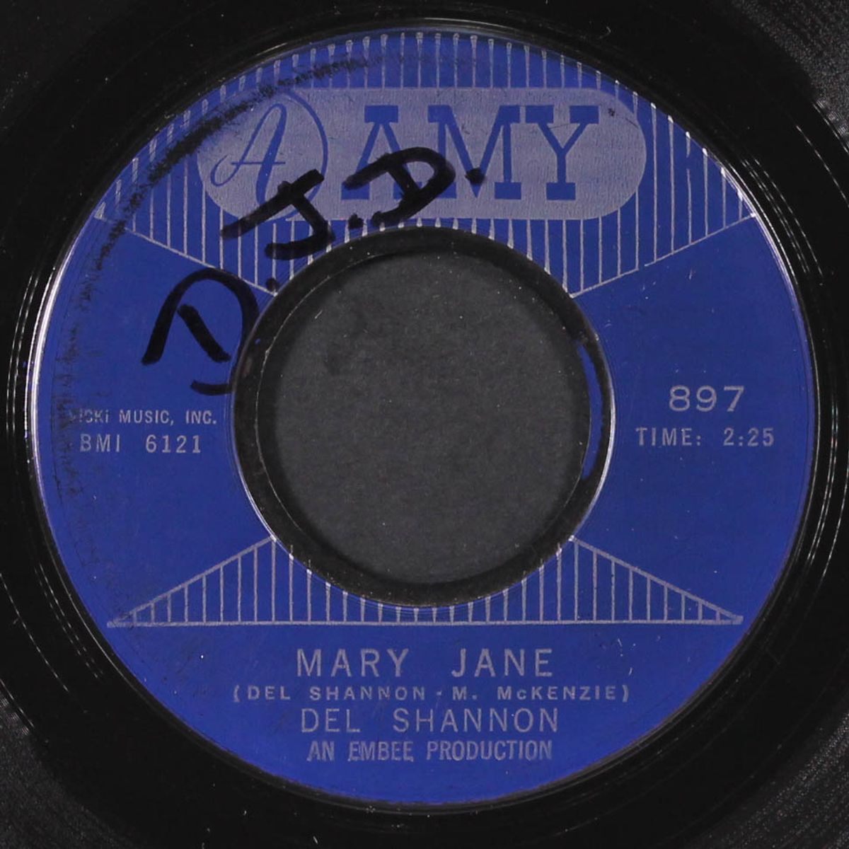 mary jane / stains on my letter by DEL SHANNON