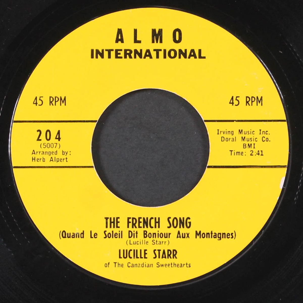 the french song by LUCILLE STARR