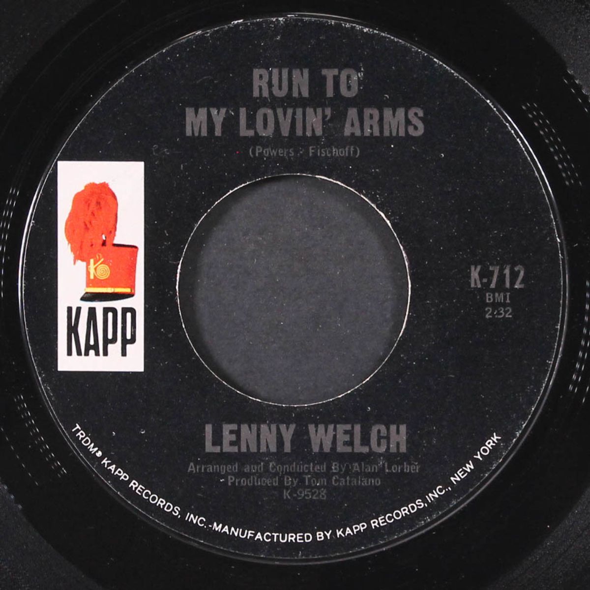 coronet blue / run to my lovin' arms by LENNY WELCH