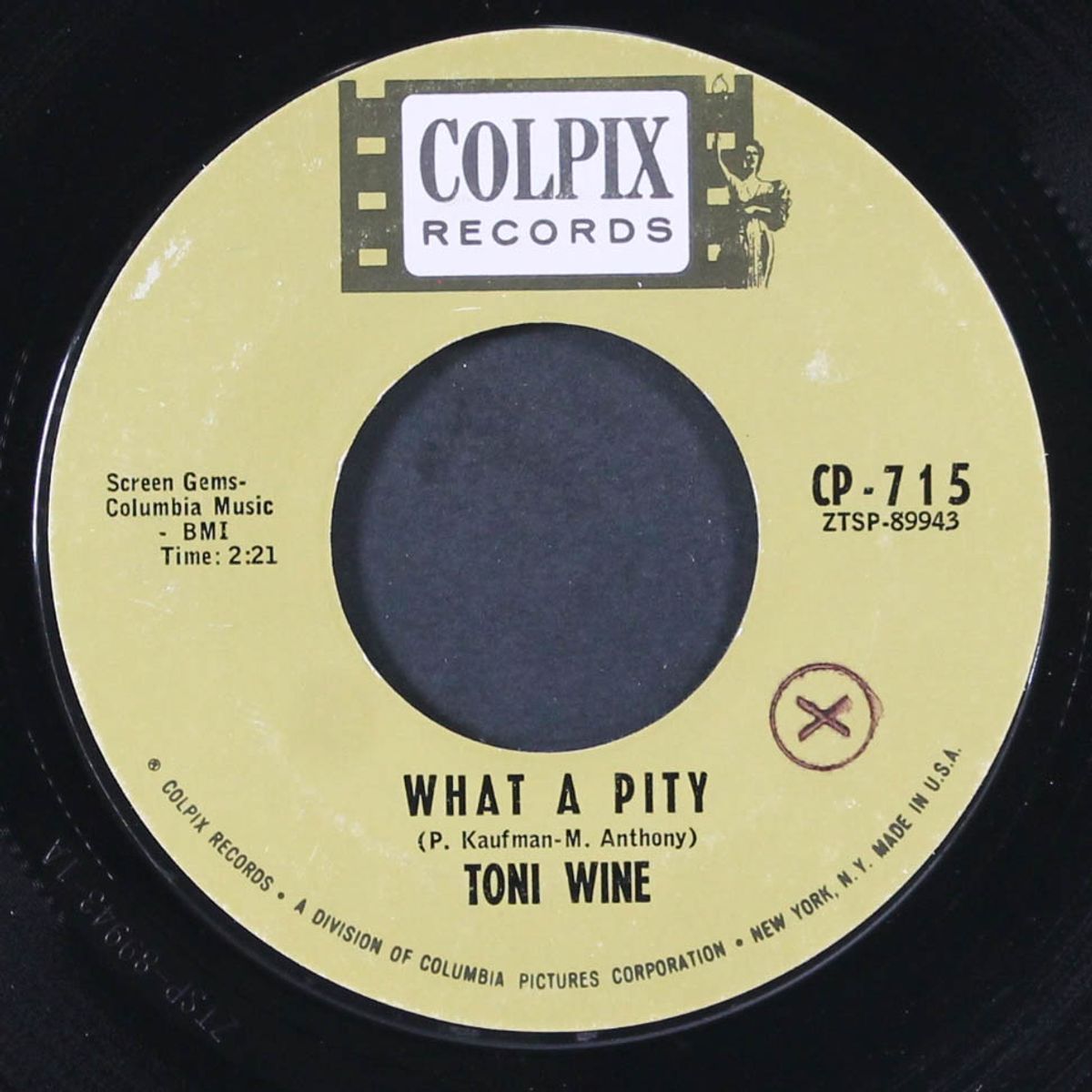 my boyfriend's coming home for christmas / what a pity by TONI WINE