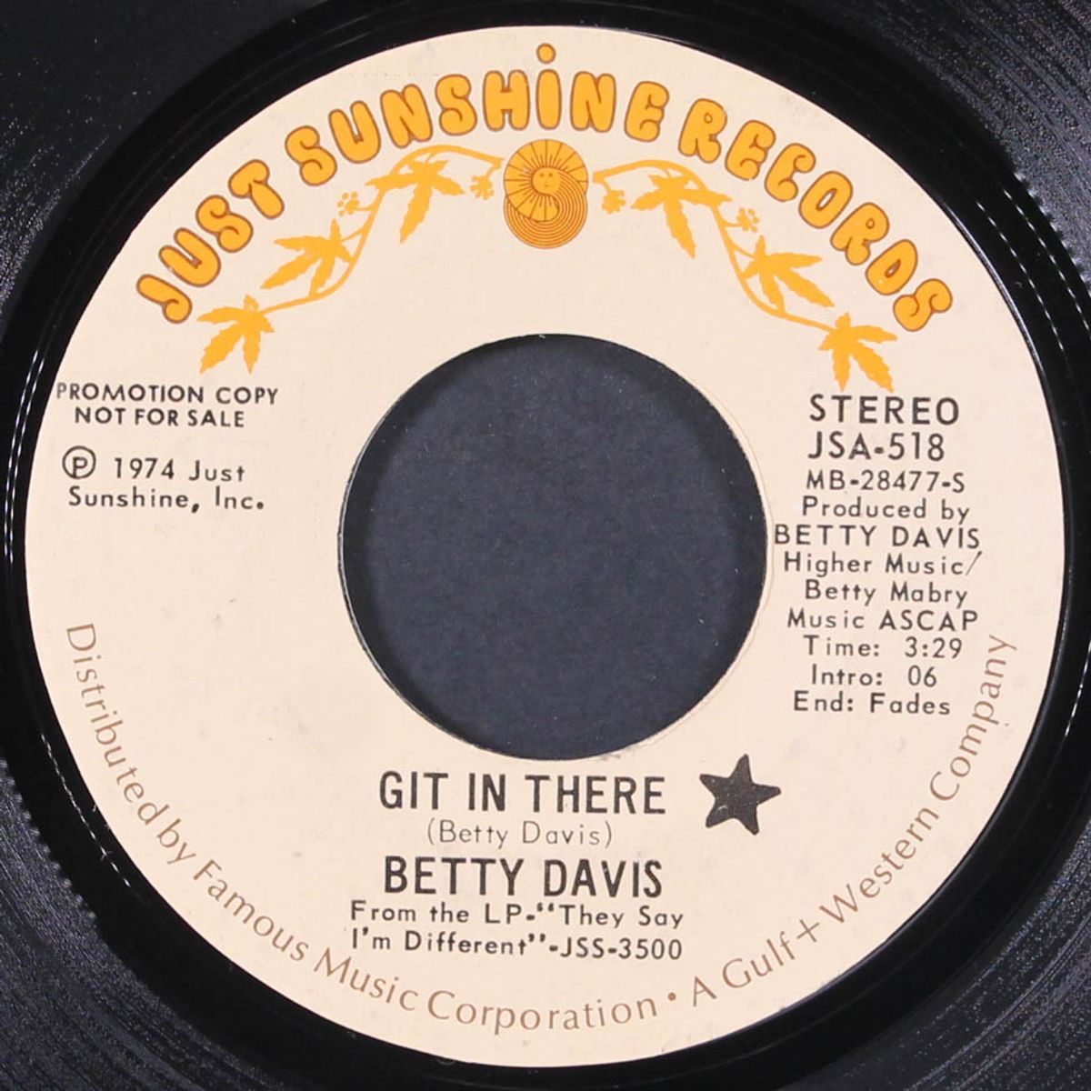 git in there / they say i'm different by BETTY DAVIS