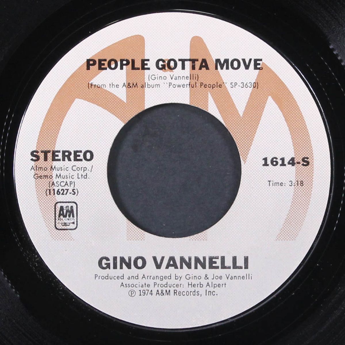 people gotta move / son of a new york gun by GINO VANNELLI